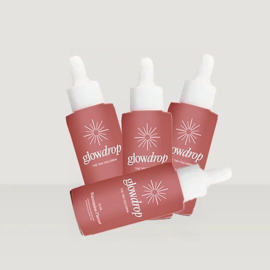 GlowDrop Brun-utan-sol-droppar – Glöden du dricker