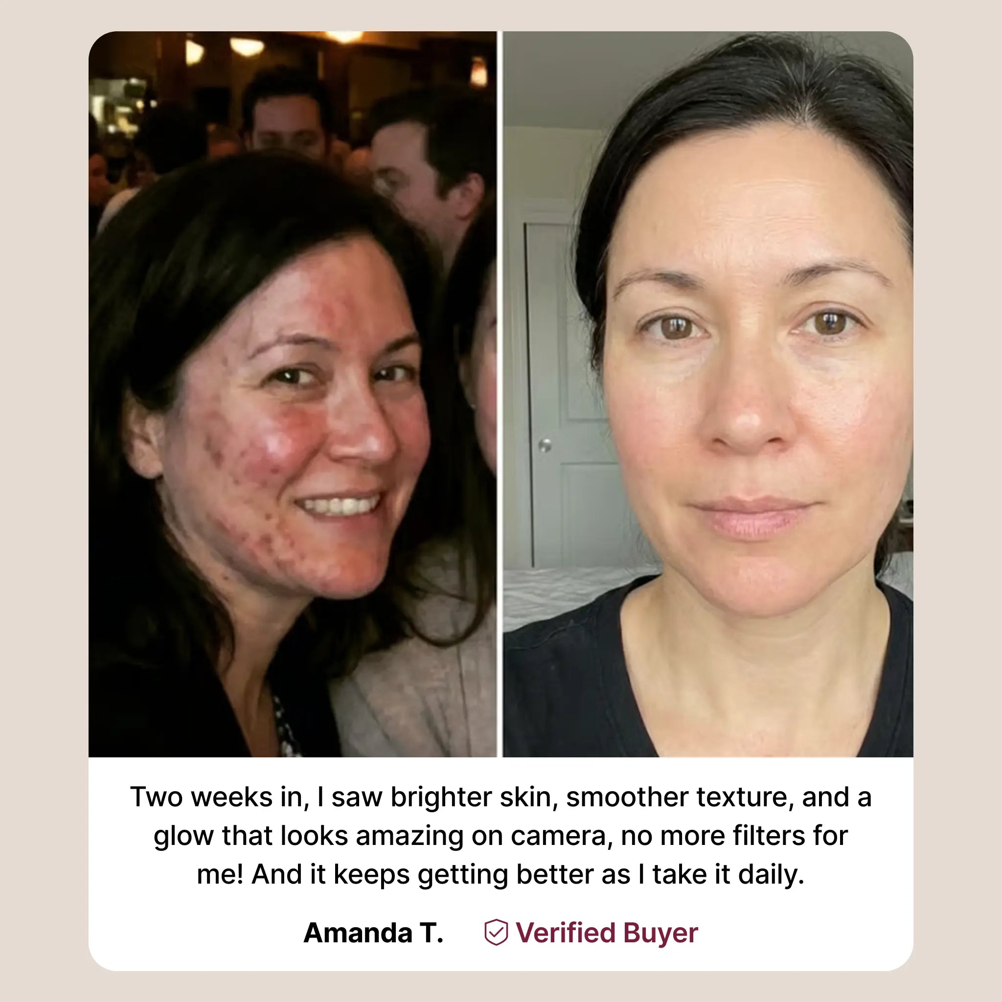 GlowDrop Brun-utan-sol-droppar – Glöden du dricker