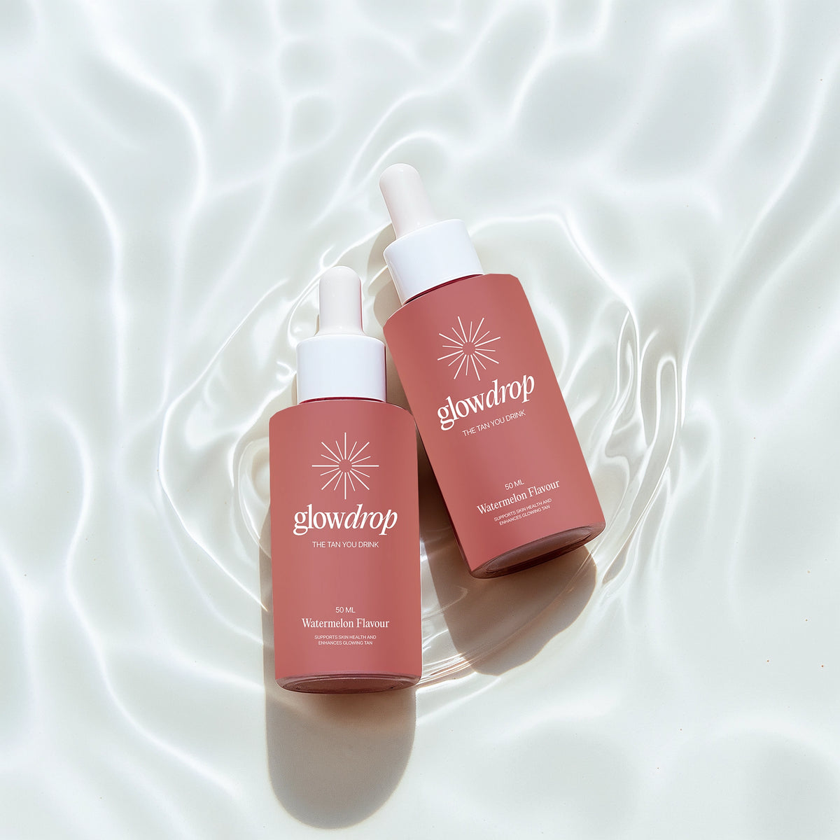 GlowDrop Brun-utan-sol-droppar – Glöden du dricker