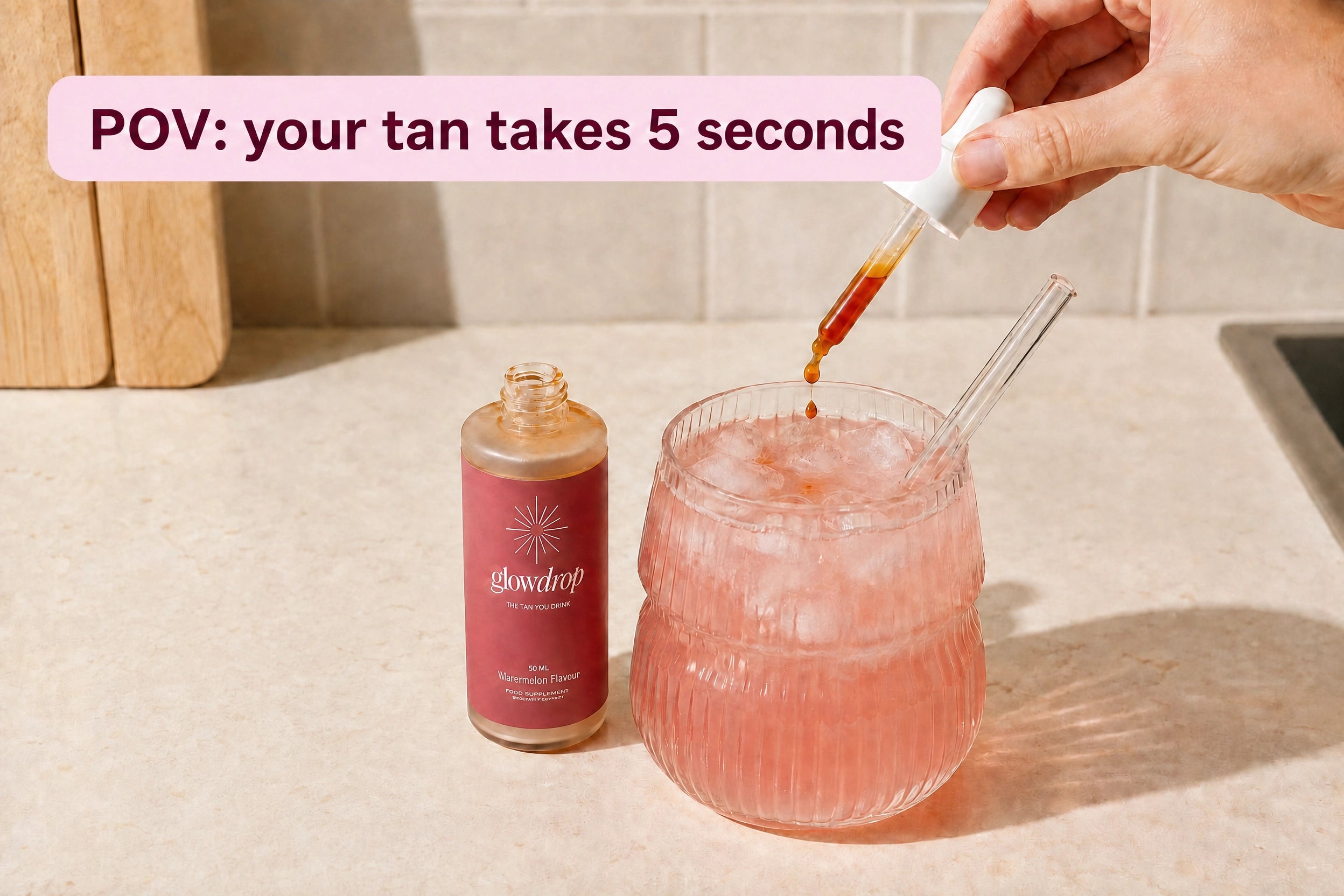 4. It takes 5 seconds & can be added to any drink.